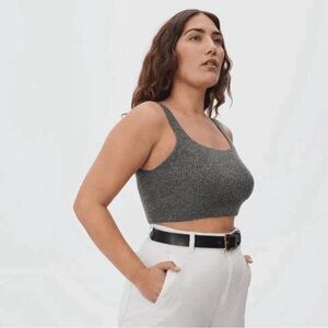 ❄️ EVERLANE The Cozy Stretch Wool Blend Cropped Tank Top